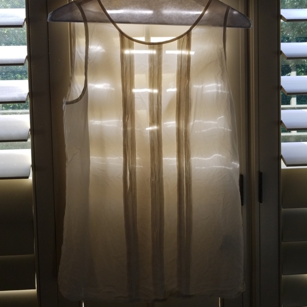 White silk blouse